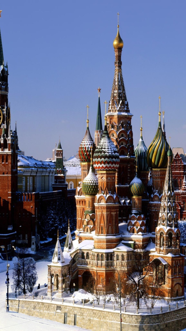 Обои Red Square Russia 640x1136