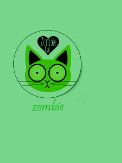 Screenshot №1 pro téma Zombie Cat 240x320