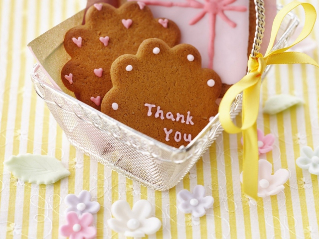 Thank You Cookie wallpaper 640x480