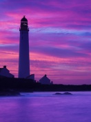 Fondo de pantalla Lighthouse under Purple Sky 132x176