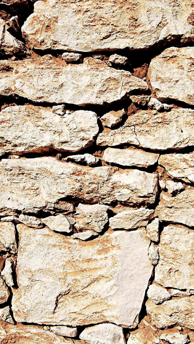 Fondo de pantalla Brown Stones 640x1136