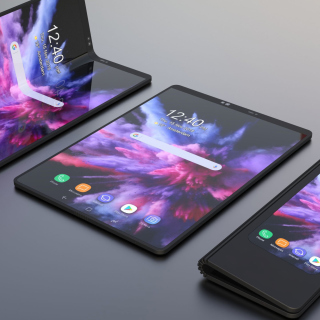 Картинка Samsung Galaxy Fold на телефон iPad 3