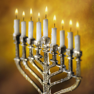 Lighting of Menorah in Jerusalem - Obrázkek zdarma pro iPad