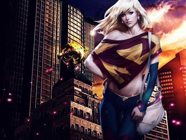 Обои Supergirl DC Comics 640x480