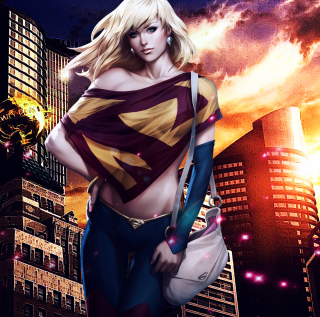 Kostenloses Supergirl DC Comics Wallpaper für 1024x1024