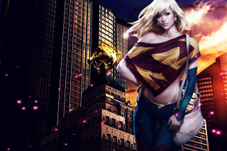 Supergirl DC Comics Background for Android, iPhone and iPad