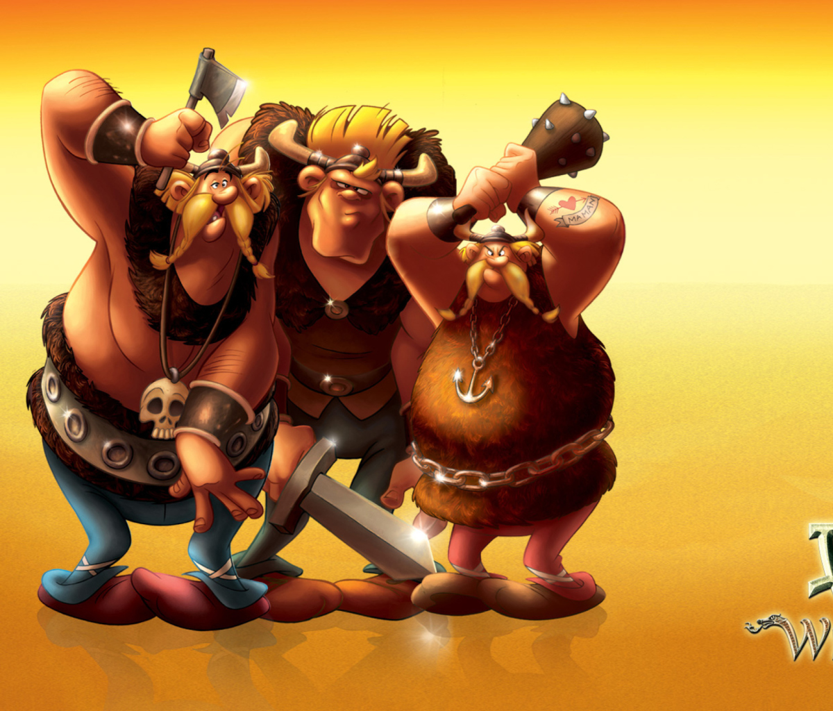 Das Astérix et les Vikings Wallpaper 1200x1024