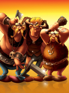 Fondo de pantalla Astérix et les Vikings 240x320