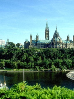 Обои Ottawa Canada Parliament 240x320