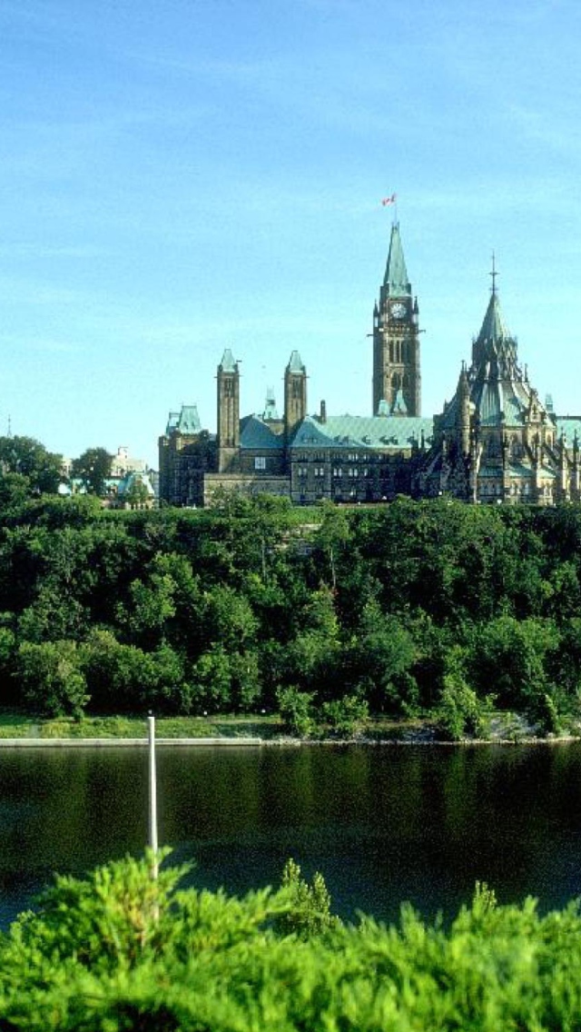 Das Ottawa Canada Parliament Wallpaper 640x1136