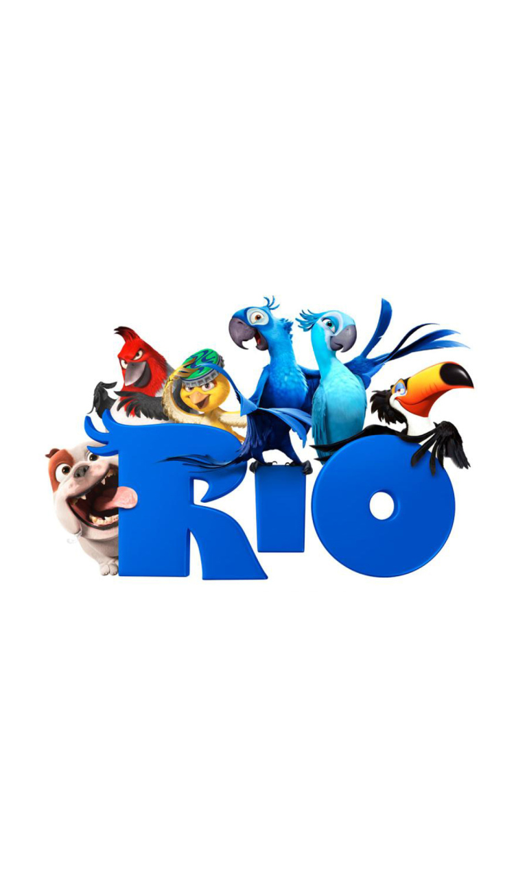 Fondo de pantalla Poster Of The Cartoon Rio 768x1280