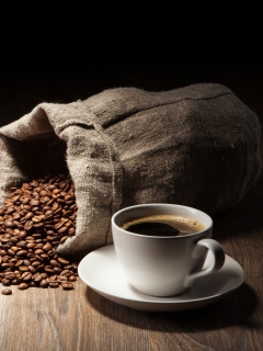 Das Still Life With Coffee Beans Wallpaper 240x320