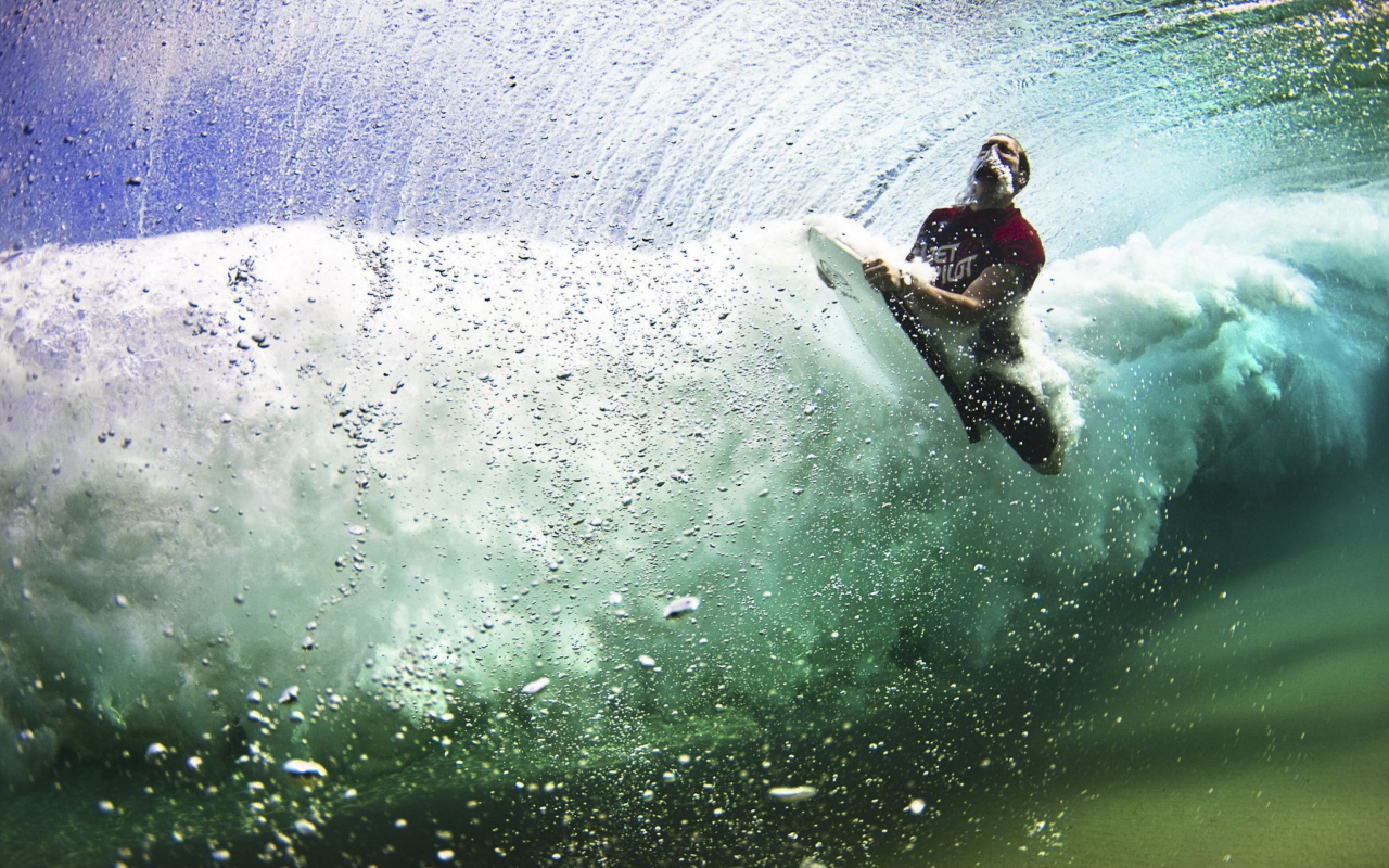 Fondo de pantalla Summer, Waves And Surfing 1280x800