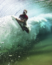 Fondo de pantalla Summer, Waves And Surfing 176x220