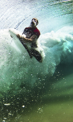 Das Summer, Waves And Surfing Wallpaper 240x400