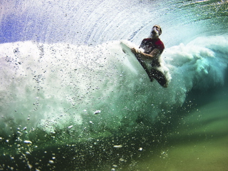 Das Summer, Waves And Surfing Wallpaper 320x240