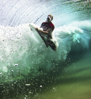 Summer, Waves And Surfing - Obrázkek zdarma pro iPad