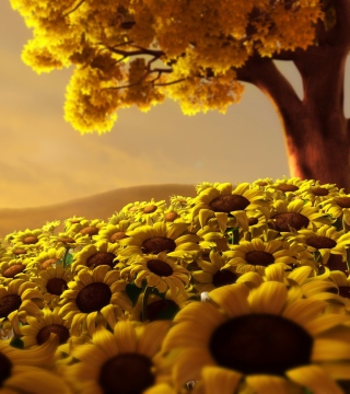 Sunflower World - Obrázkek zdarma pro iPad Air
