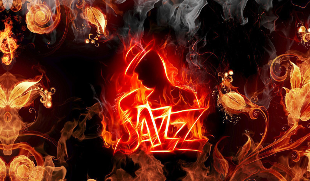 Обои Jazz Fire HD 1024x600