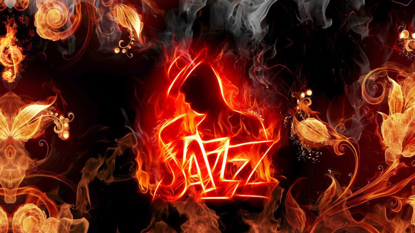 Das Jazz Fire HD Wallpaper 1366x768