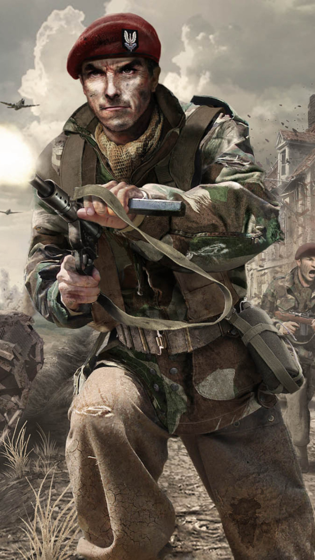 Das Call of Duty 3 Pc Game Wallpaper 640x1136