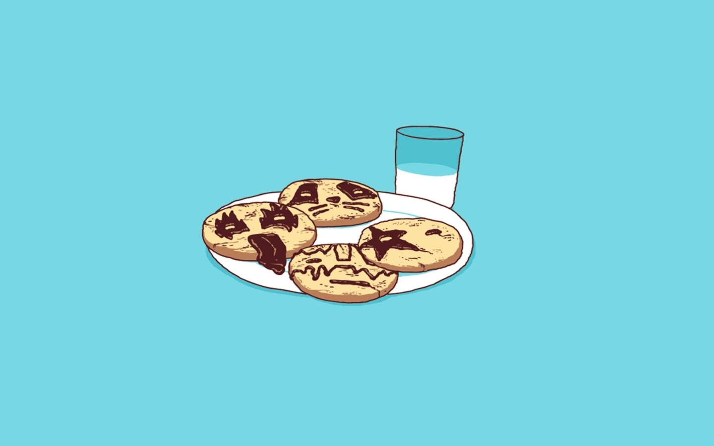 Das Funny Cookies Wallpaper 1440x900