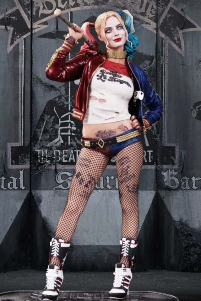 Обои Suicide Squad, Harley Quinn, Margot Robbie Poster 640x960