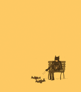Batman Feeding Bats - Obrázkek zdarma pro iPhone 6 Plus