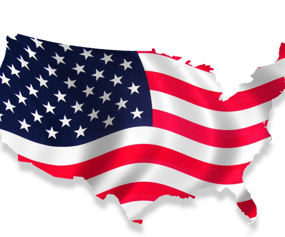 Screenshot №1 pro téma Usa Flag Map 960x800