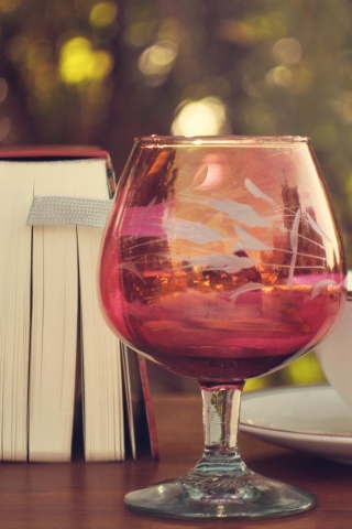 Perfect day with wine and book screenshot #1 320x480