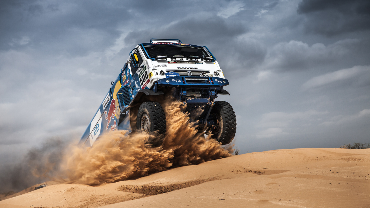 Обои Rally Dakar Kamaz Truck 1280x720