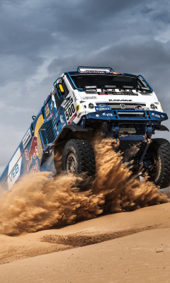 Обои Rally Dakar Kamaz Truck 240x400