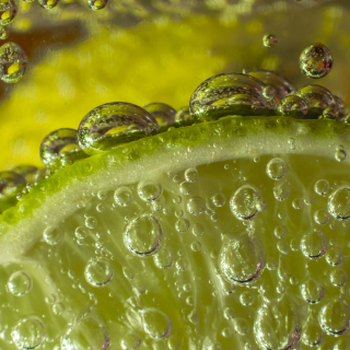 Green Lime Bubbles - Obrázkek zdarma pro iPad 3