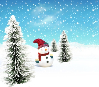Christmas Snowman - Obrázkek zdarma pro 208x208