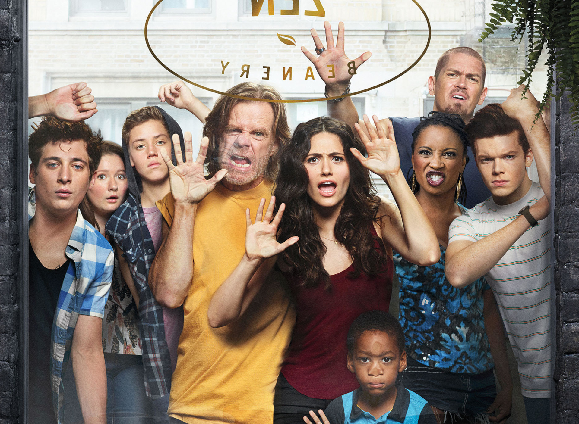 Обои Shameless Gallagher Family 1920x1408