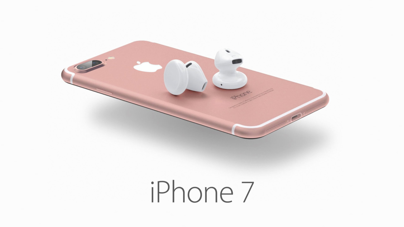 Apple iPhone 7 32GB Pink wallpaper 1366x768