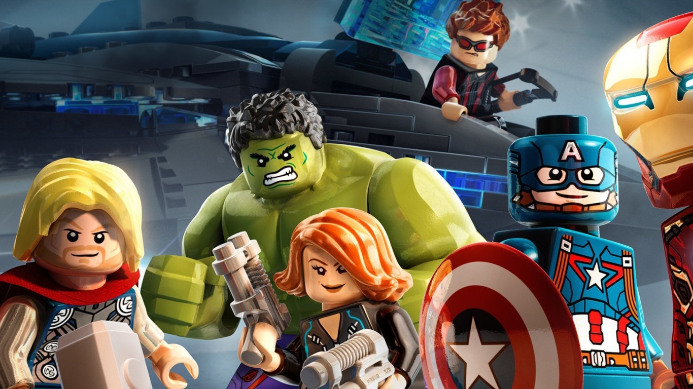 Fondo de pantalla Lego Marvels Avengers 1366x768