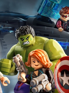 Обои Lego Marvels Avengers 240x320