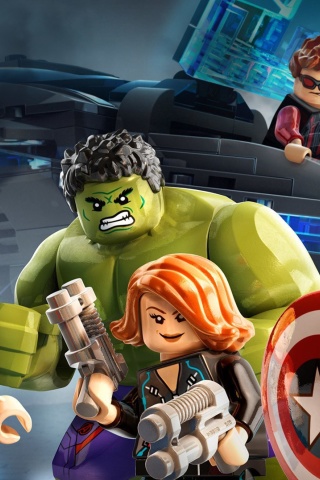 Fondo de pantalla Lego Marvels Avengers 320x480