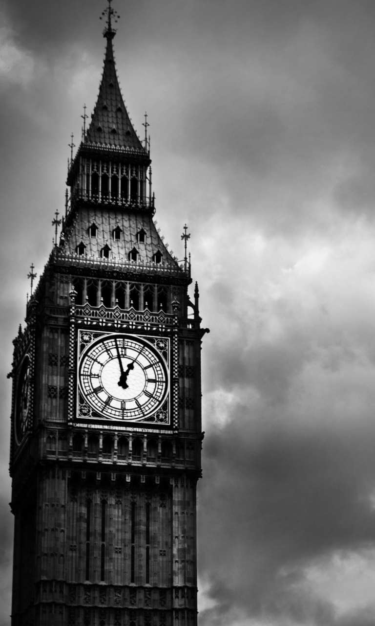 Screenshot №1 pro téma Big Ben Black And White 768x1280