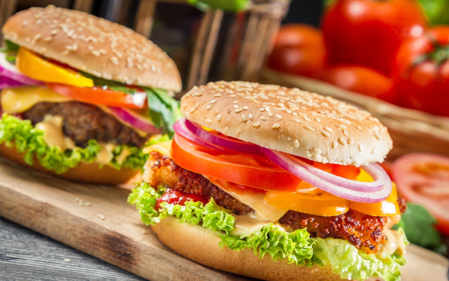 Sfondi Fast Food Burgers 1440x900