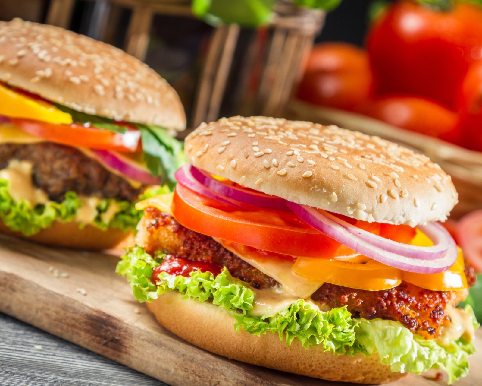 Fondo de pantalla Fast Food Burgers 1600x1280
