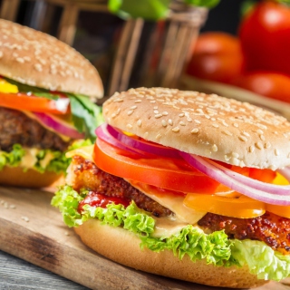 Kostenloses Fast Food Burgers Wallpaper für iPad Air