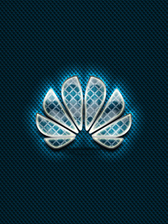 Das Huawei Blue Logo Wallpaper 240x320