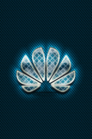 Huawei Blue Logo wallpaper 320x480