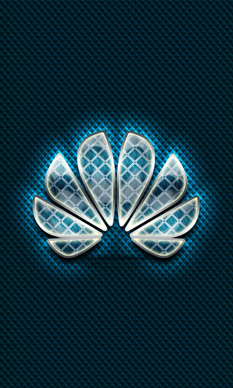 Das Huawei Blue Logo Wallpaper 768x1280