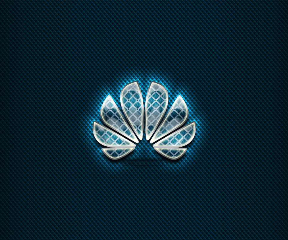 Das Huawei Blue Logo Wallpaper 960x800
