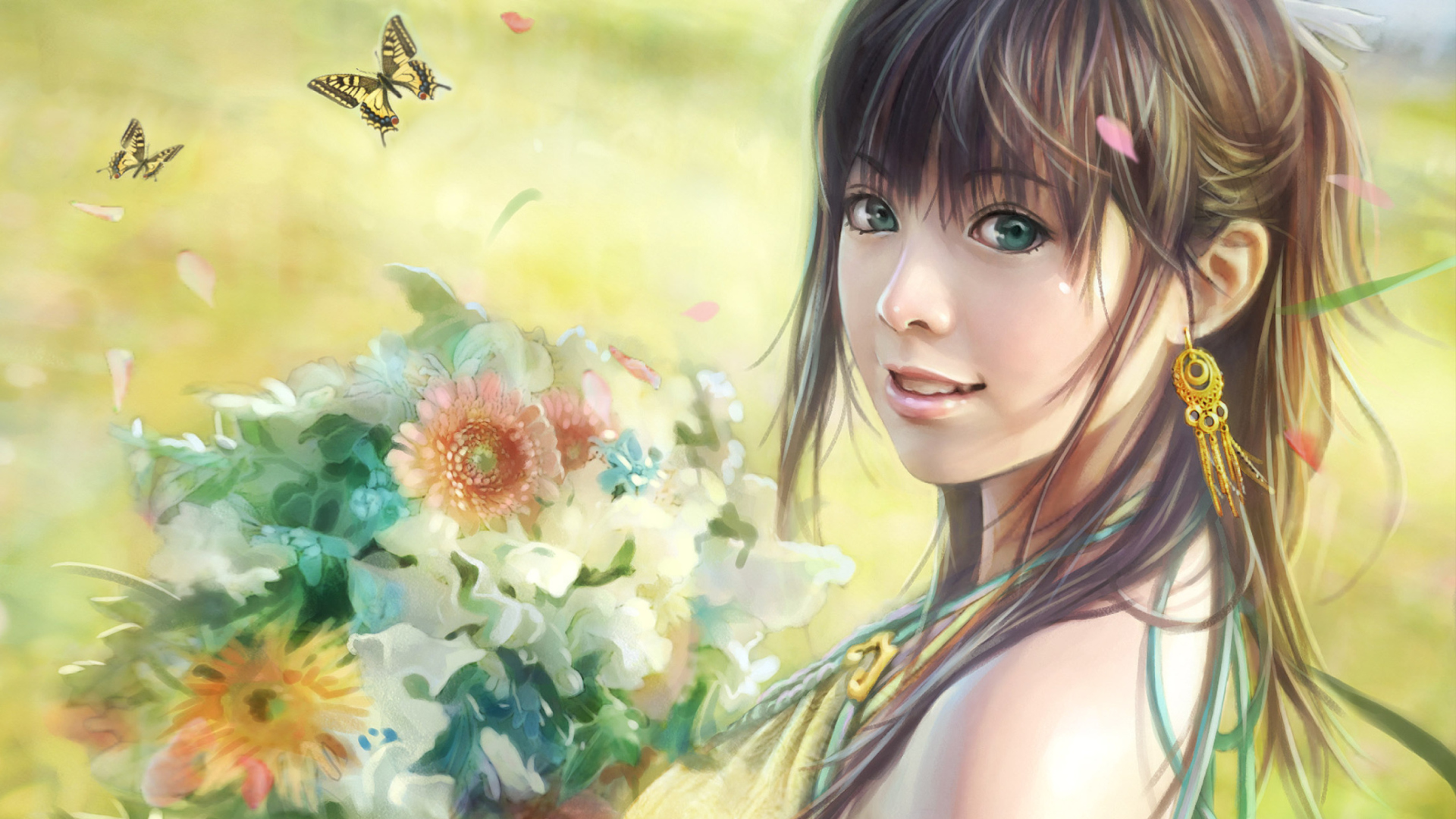 Screenshot №1 pro téma Spring Girl 1920x1080