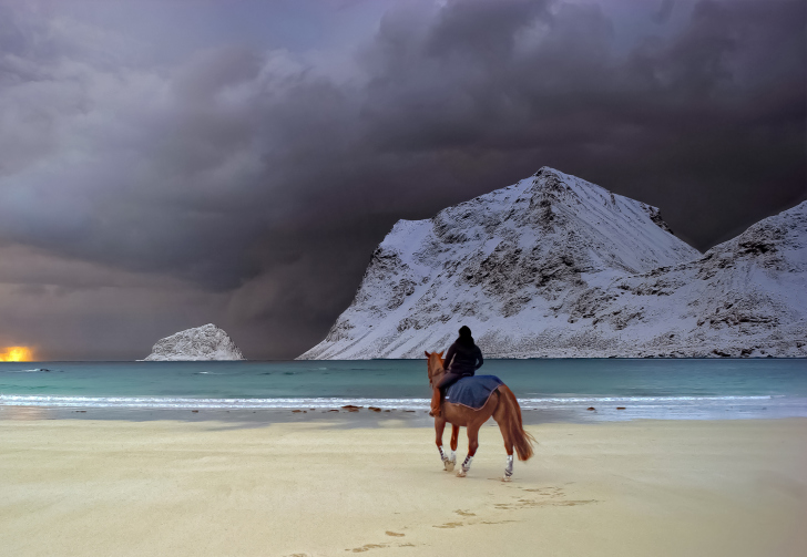 Screenshot №1 pro téma Horse Riding On Beach