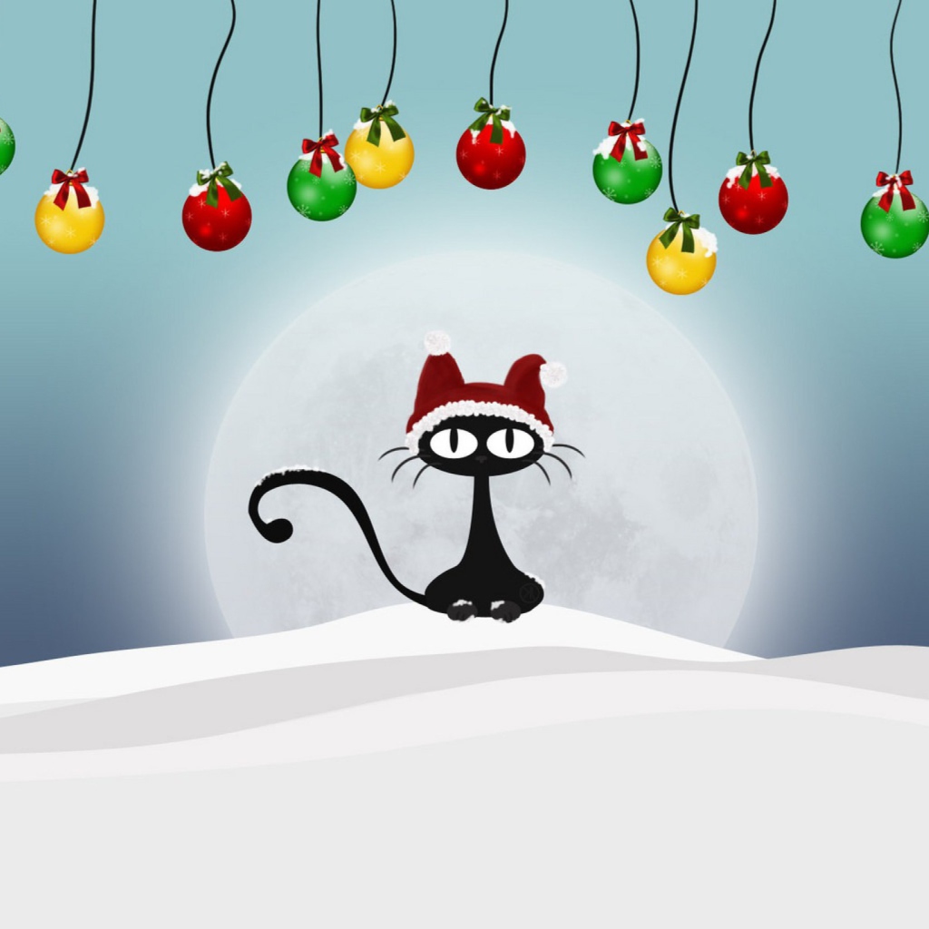 Screenshot №1 pro téma Christmas Cat 1024x1024